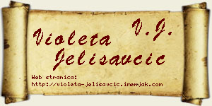 Violeta Jelisavčić vizit kartica